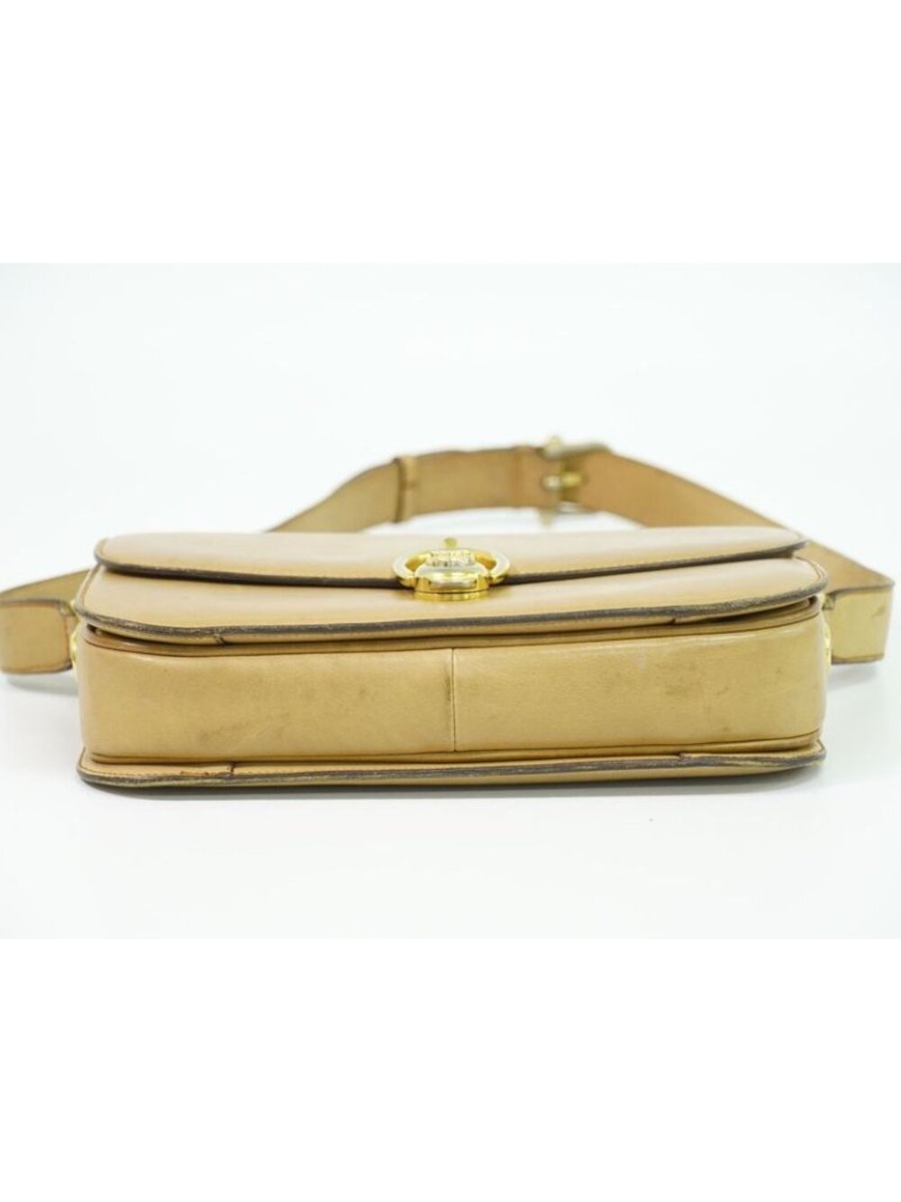 Celine Leather Shoulder Bag Beige - Picture 3 of 9